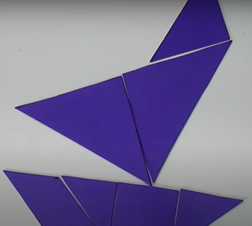 How to make tangram 7 mathematical shapes Part - 3